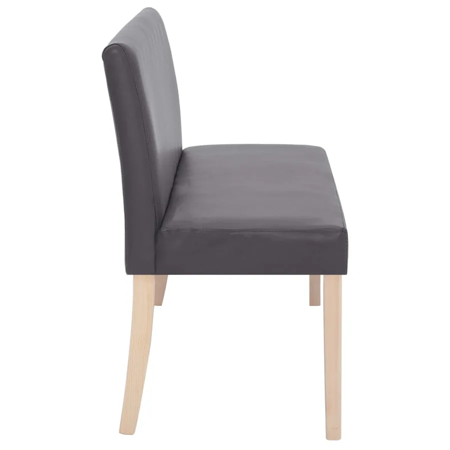 Banc 139,5 cm Gris Similicuir - 4