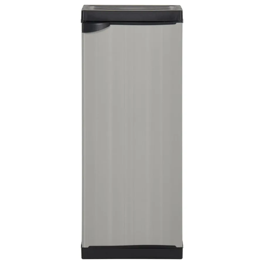 Armoire de rangement de jardin 1 étagère Gris/noir 35x40x85 cm - 2