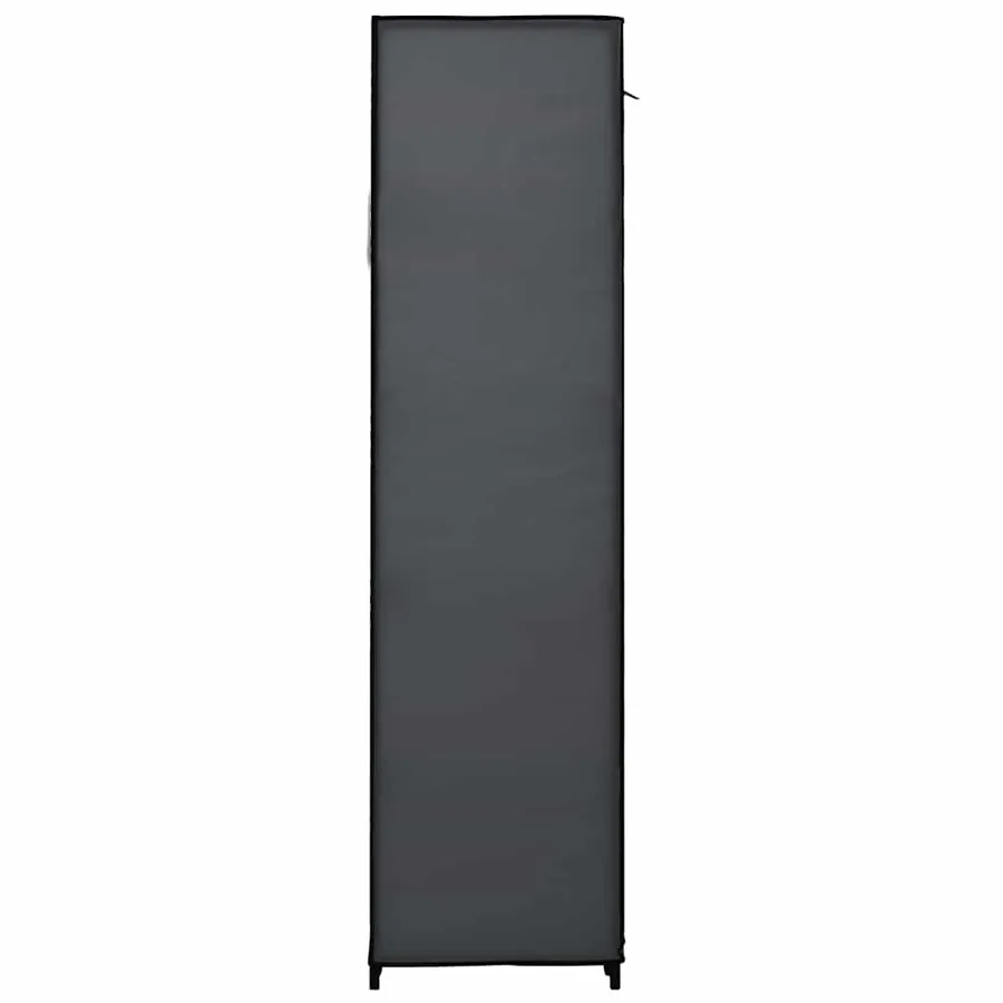 Garde-robe pliable Gris 110x45x175 cm Tissu - 5