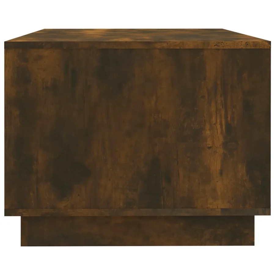 Table basse chêne fumé 102x55x43 cm bois d'ingénierie - 5