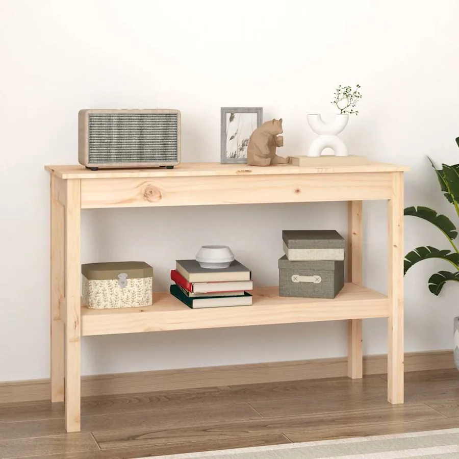 Table console 110x40x75 cm Bois massif de pin