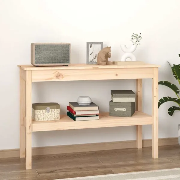 Table console 110x40x75 cm Bois massif de pin