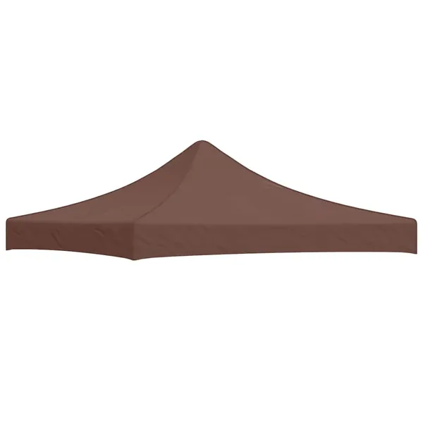 Toit de tente de réception 3x3 m Marron 270 g/m²