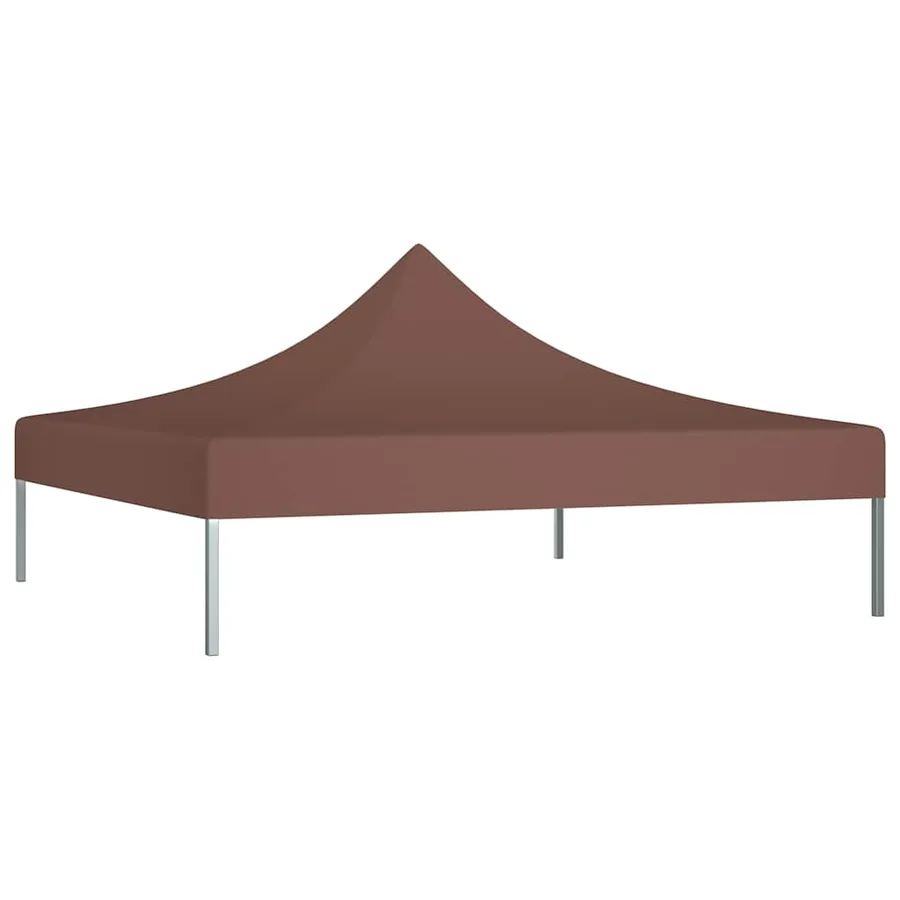 Toit de tente de réception 3x3 m Marron 270 g/m² - 2