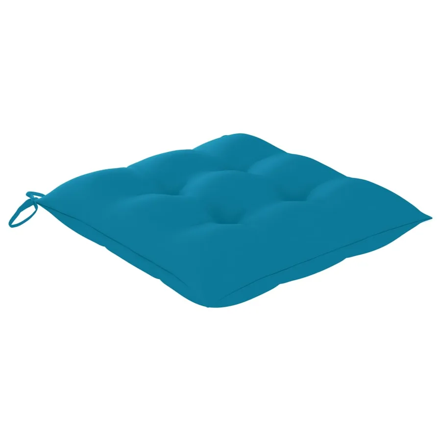 Chaises pliables de jardin avec coussins lot de 8 Teck solide - 8