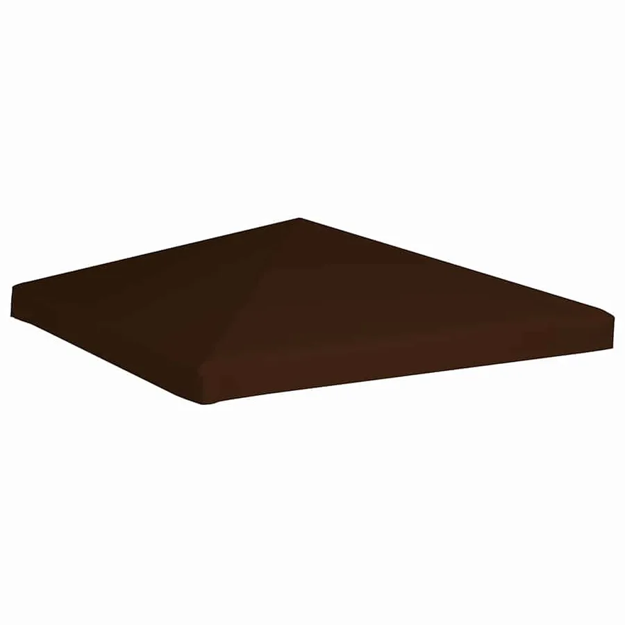 Toile supérieure de gazebo 310 g/m² 3x3 m Marron - 2