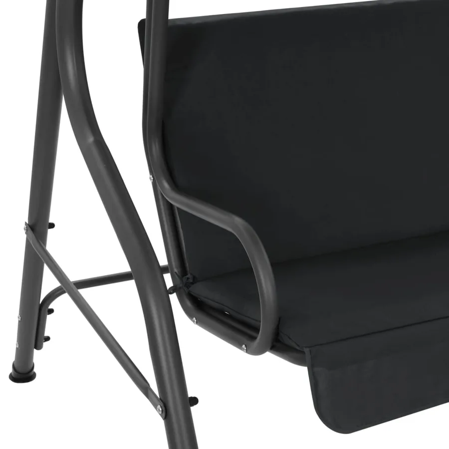Balancelle de jardin Anthracite 170 x 110 x 153 cm - 4