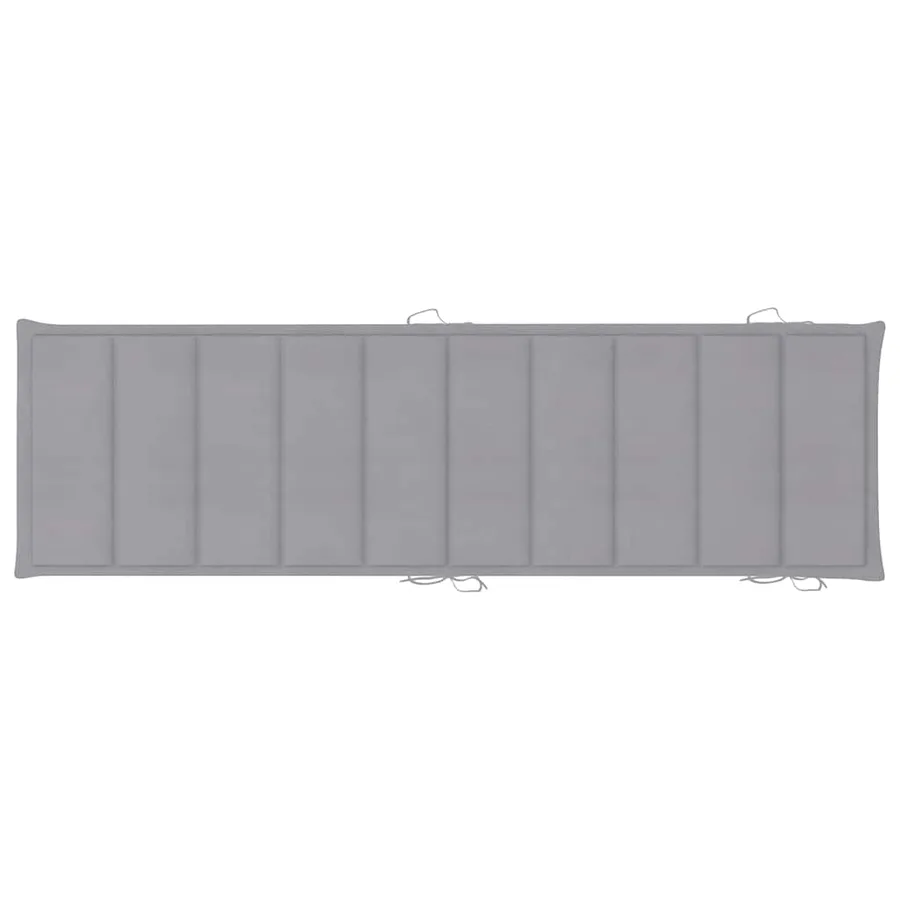Chaise longue de jardin avec coussin Bois d'acacia solide - 10