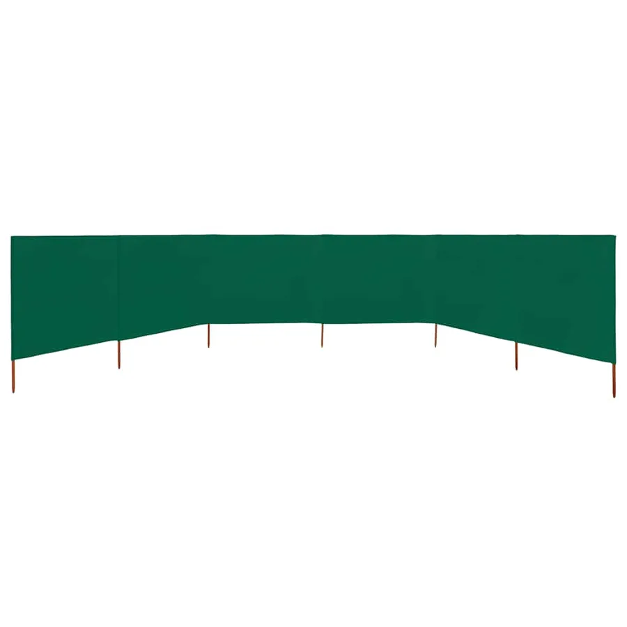 Paravent 6 panneaux Tissu 800 x 120 cm Vert - 3