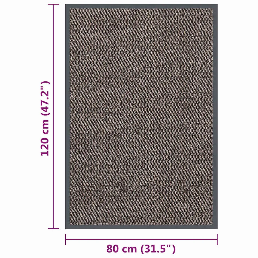 Paillasson touffeté 80x120 cm Marron foncé - 5
