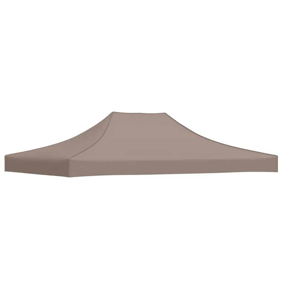 Toit de tente de réception 4x3 m Taupe 270 g/m² - 5