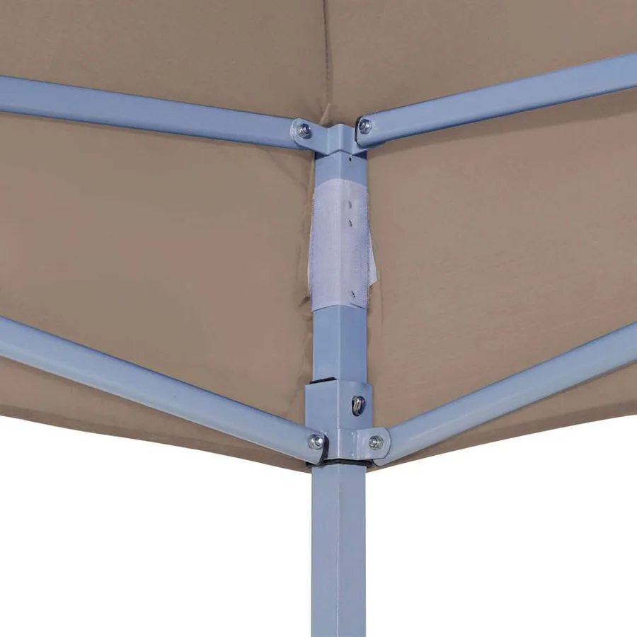 Toit de tente de réception 4x3 m Taupe 270 g/m² - 6