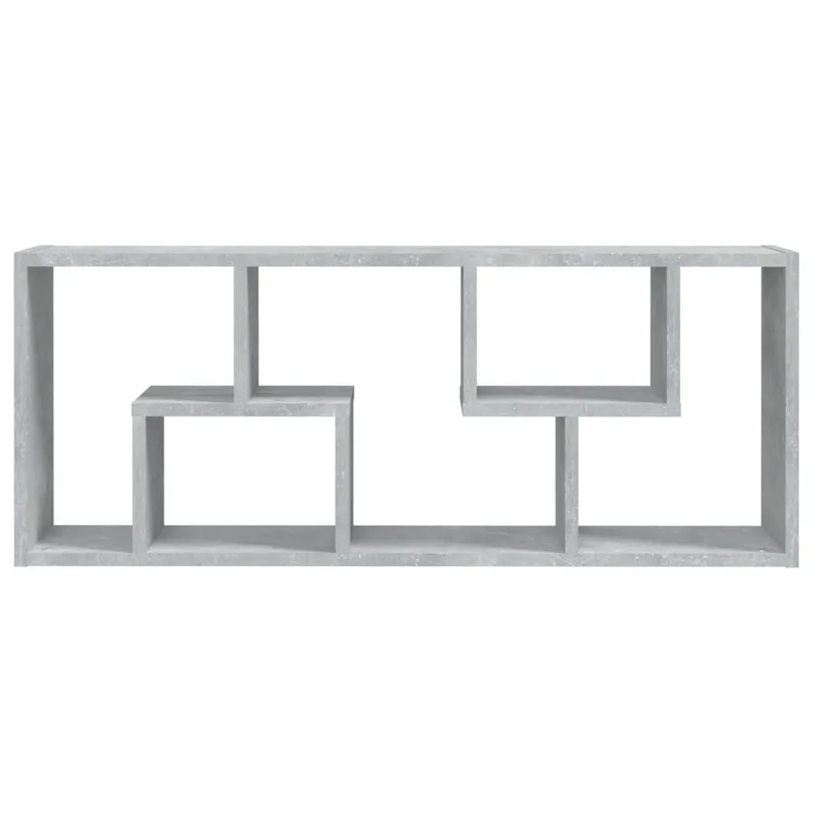 Étagère murale Gris béton 36x16x90 cm Bois d'ingénierie - 6