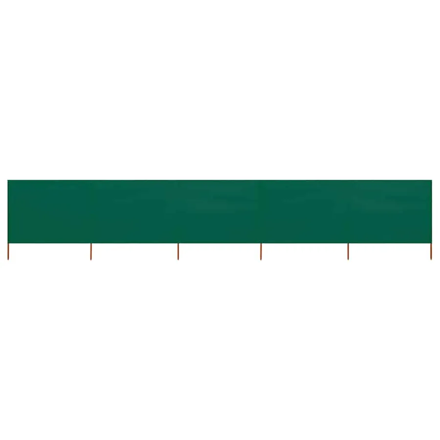 Paravent 5 panneaux Tissu 600 x 120 cm Vert