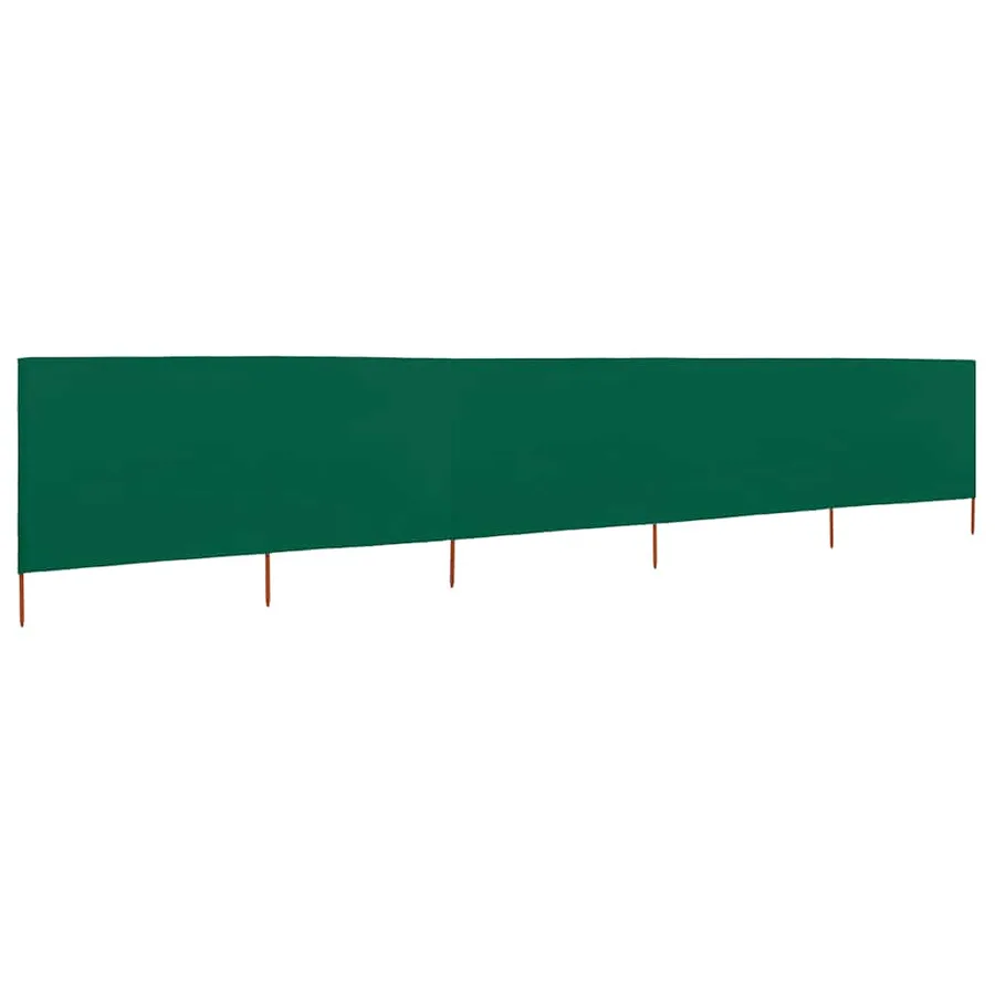 Paravent 5 panneaux Tissu 600 x 120 cm Vert - 2