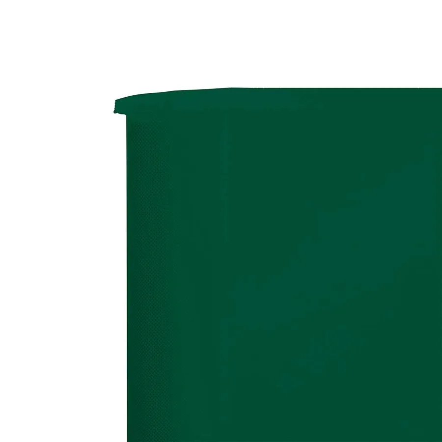 Paravent 5 panneaux Tissu 600 x 120 cm Vert - 4