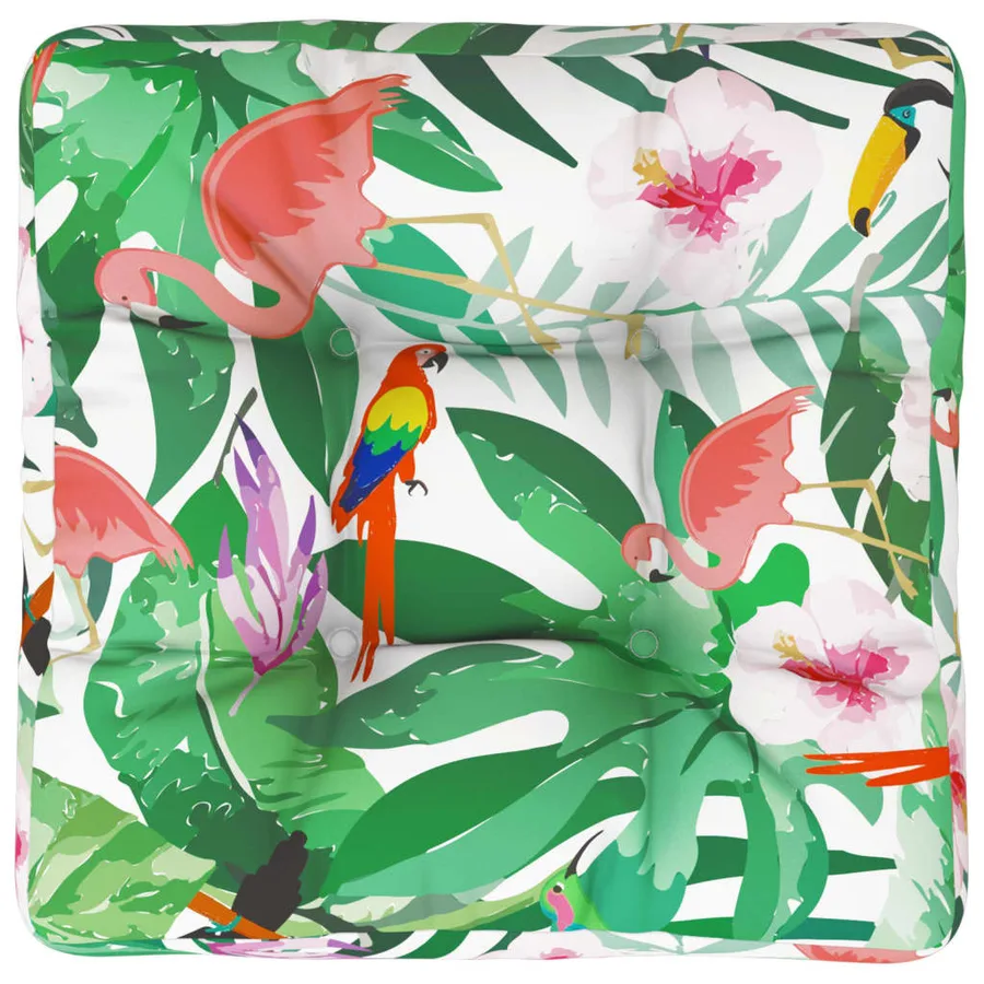Coussin de palette multicolore 60x60x12 cm tissu - 2