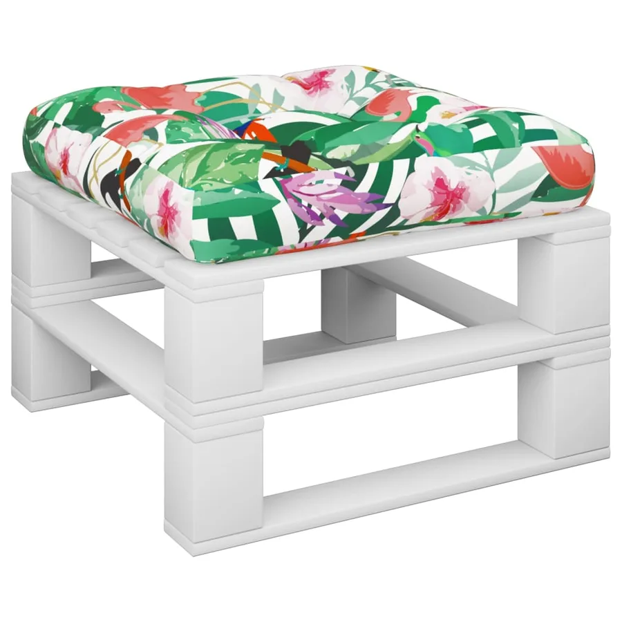 Coussin de palette multicolore 60x60x12 cm tissu - 3
