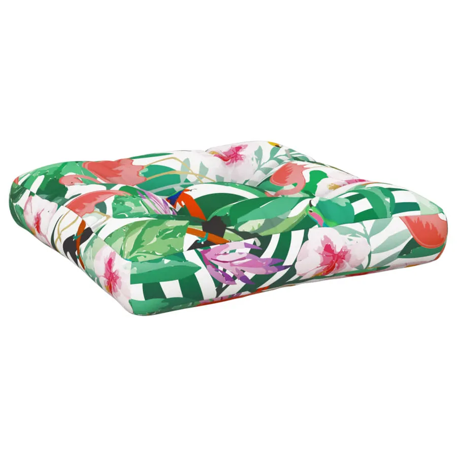 Coussin de palette multicolore 60x60x12 cm tissu - 4