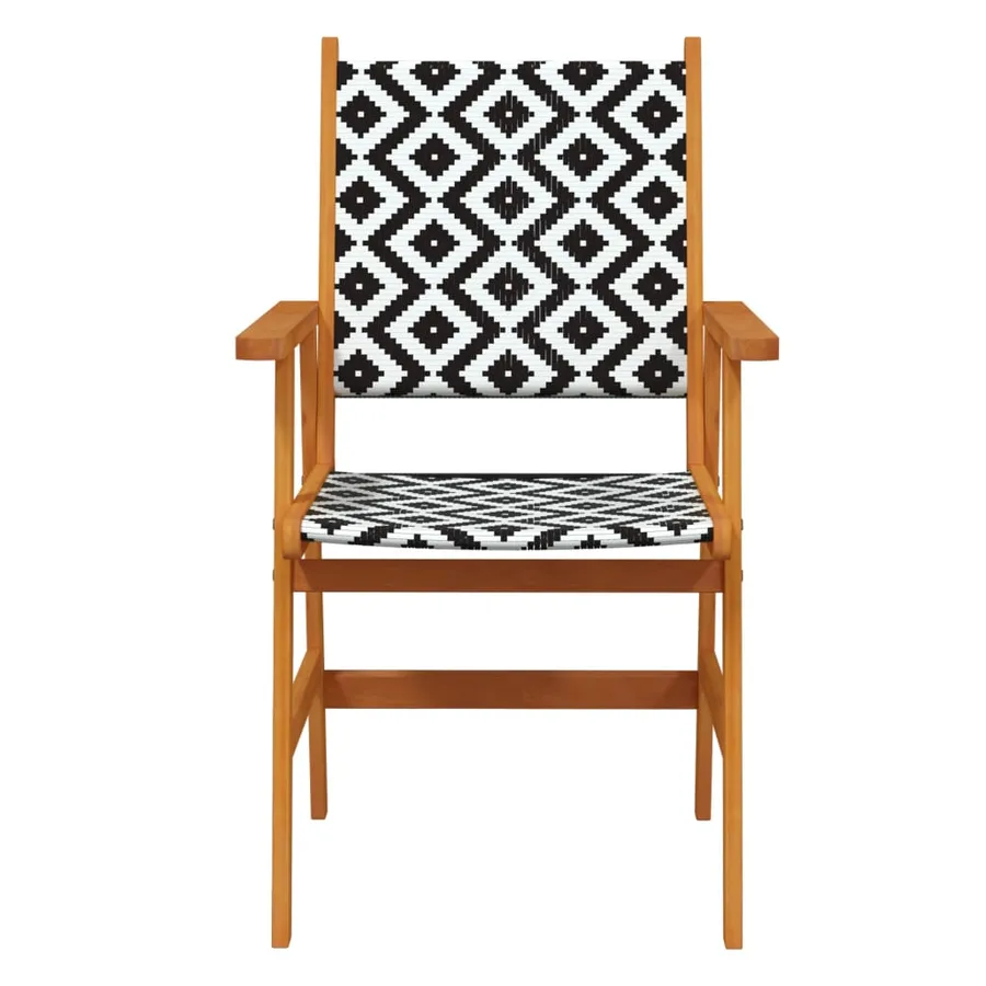 Ensemble à manger de jardin 5 pcs Bois d'acacia solide - 6