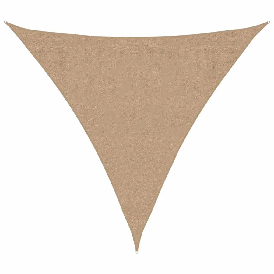 Voile d'ombrage 160 g/m² Taupe 3x3x3 m PEHD - 2