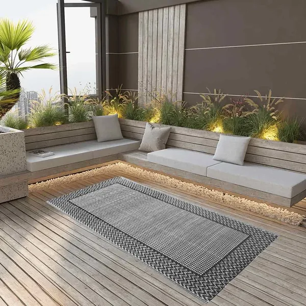 Tapis d'extérieur ARAKIL Gris 120x180 cm PP