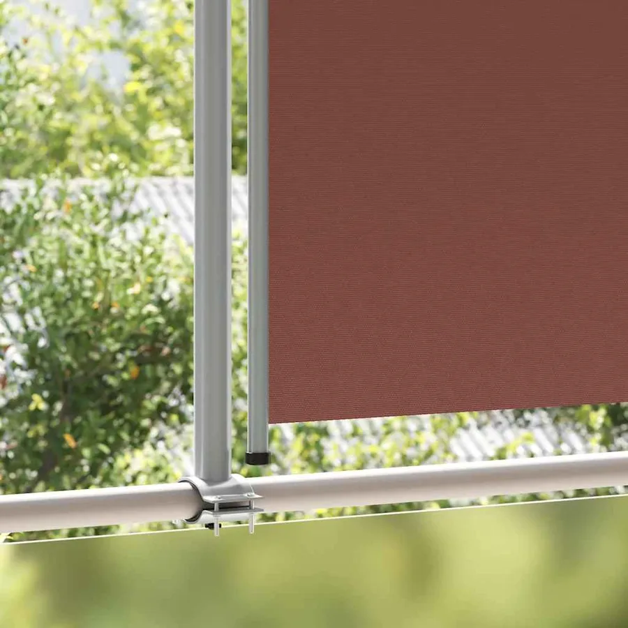 Auvent latéral rétractable de patio 160x300 cm Marron - 3