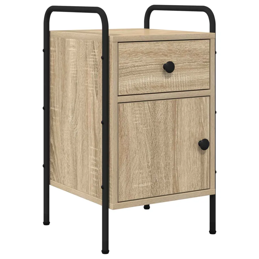 Table de chevet 2 pc Chêne Sonoma 35 x 36,5 x 61 cm - 4