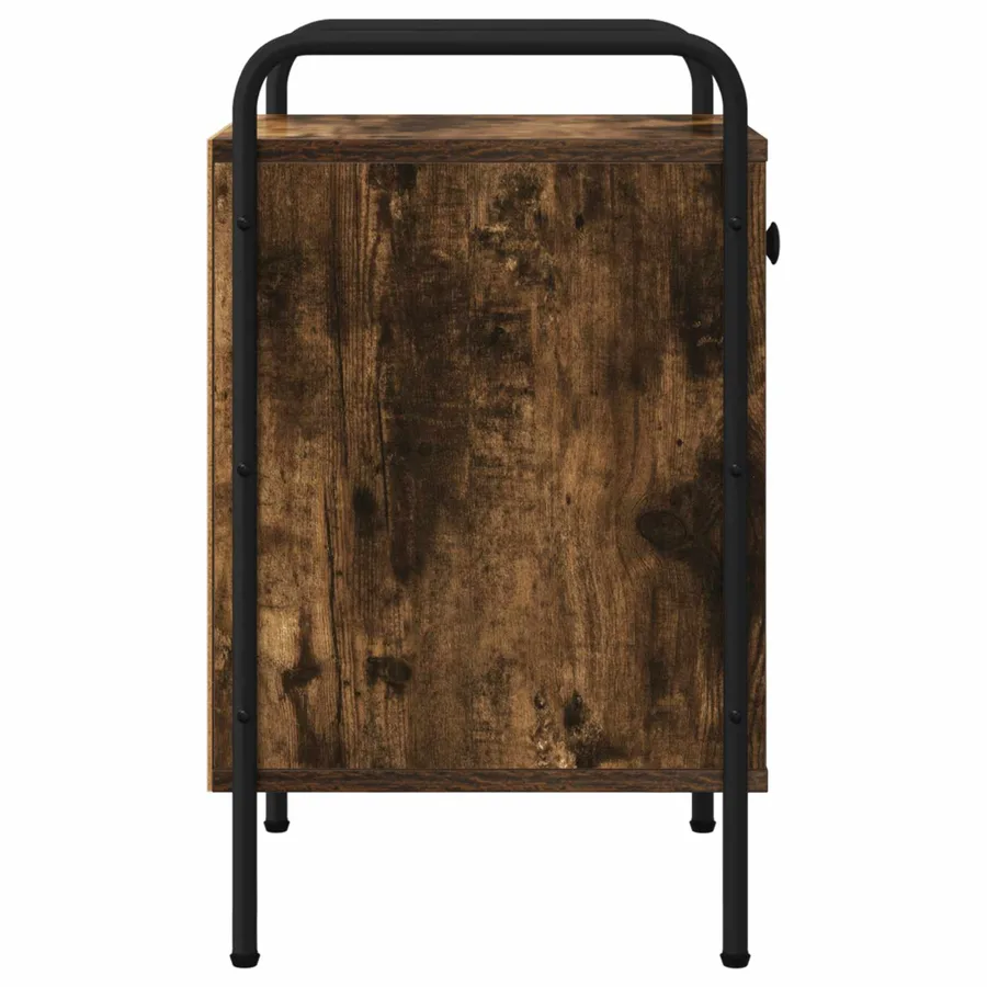 Table de chevet 2 pc Chêne fumé 35 x 36,5 x 61 cm - 6