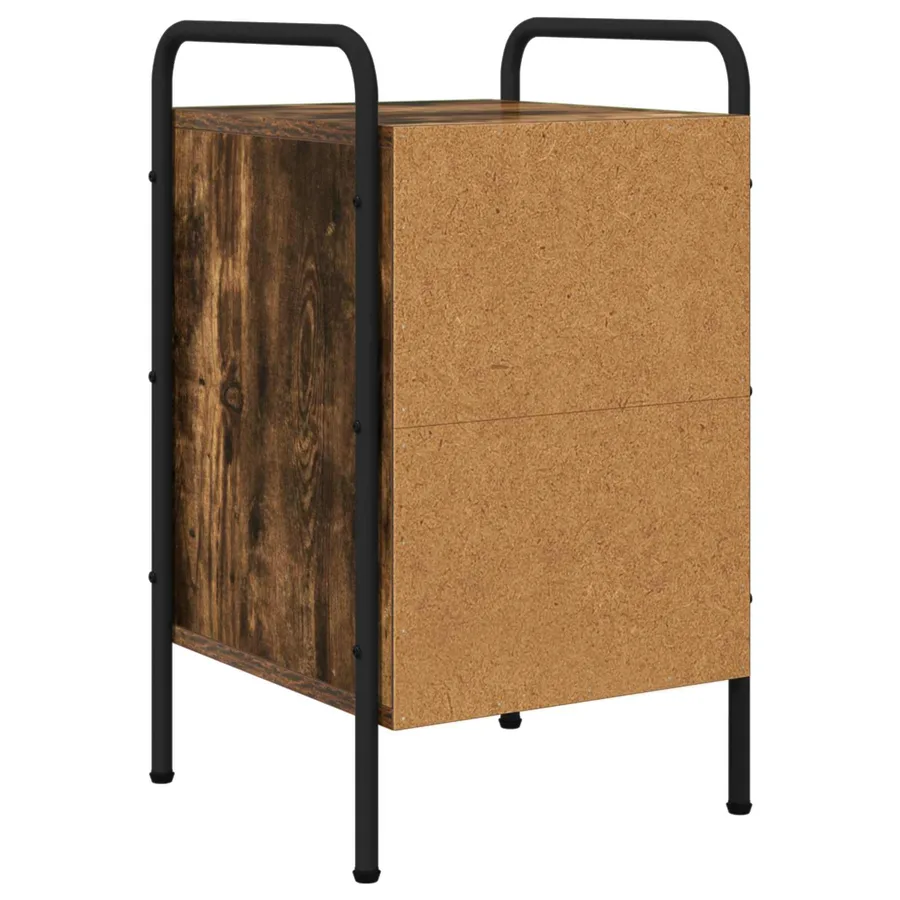 Table de chevet 2 pc Chêne fumé 35 x 36,5 x 61 cm - 7