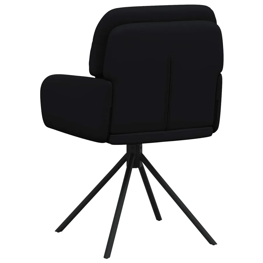 Chaises de salle à manger pivotantes 2 pcs Simili cuir Noir - 5