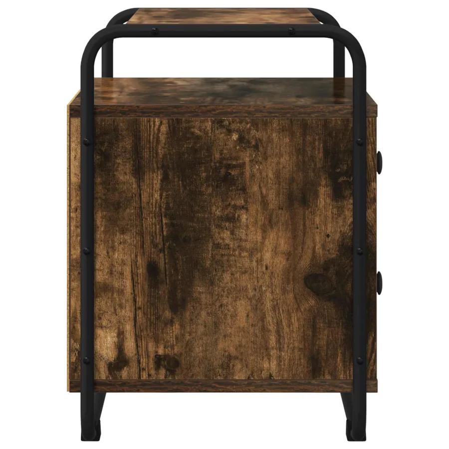 Table de chevet Chêne fumé Bois d'ingénierie - 6
