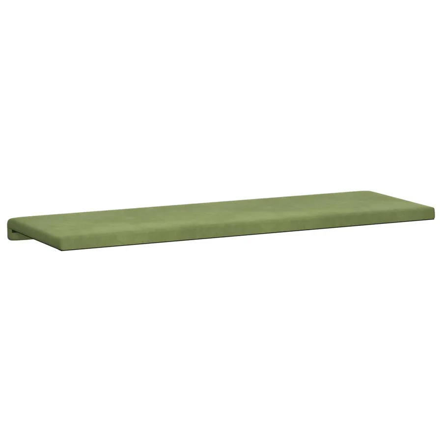 Coussin de banc Velours (V) Vert clair Profondeur 35 cm - 7