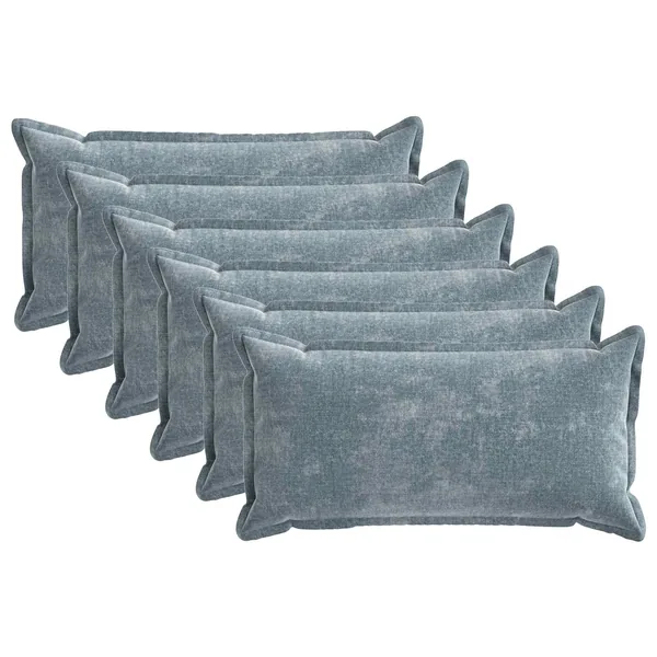 Housse de coussin 6 pcs HOUTEN Bleu clair 40 x 80 cm