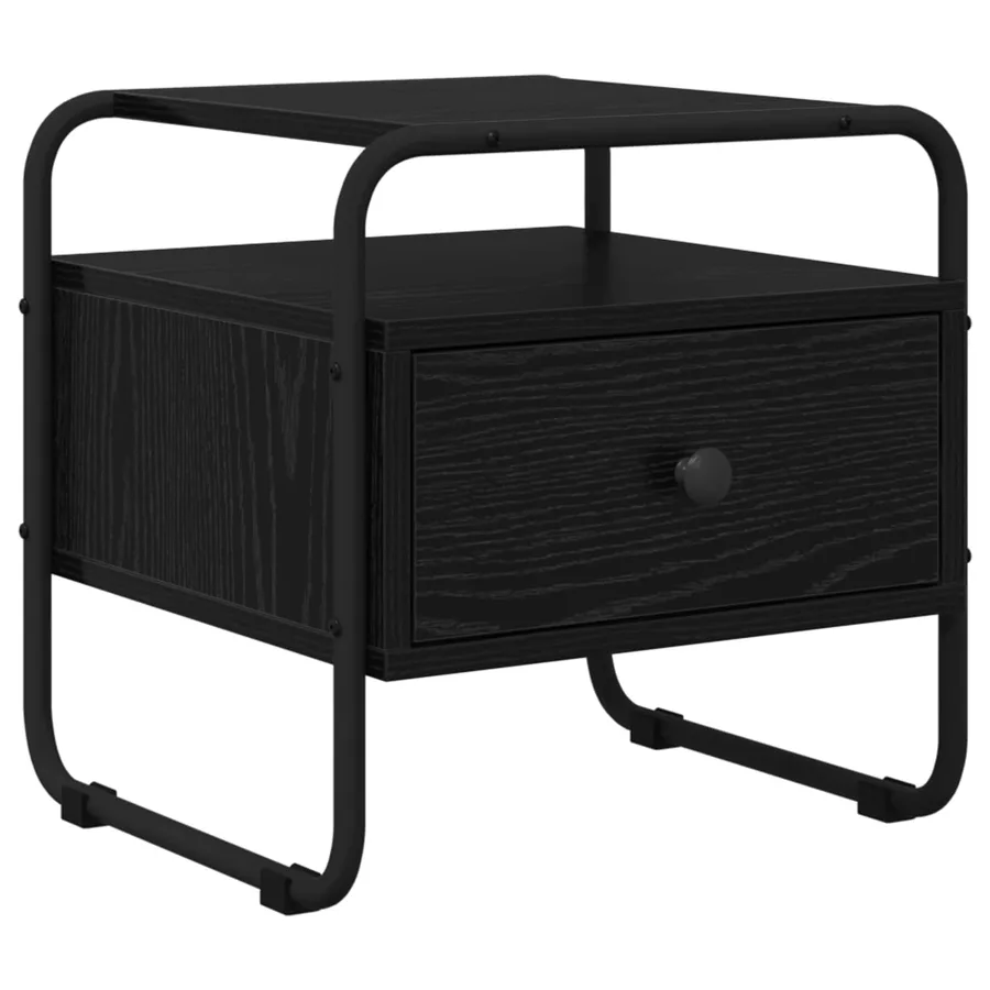 Table de chevet Chêne noir Bois d'ingénierie - 2