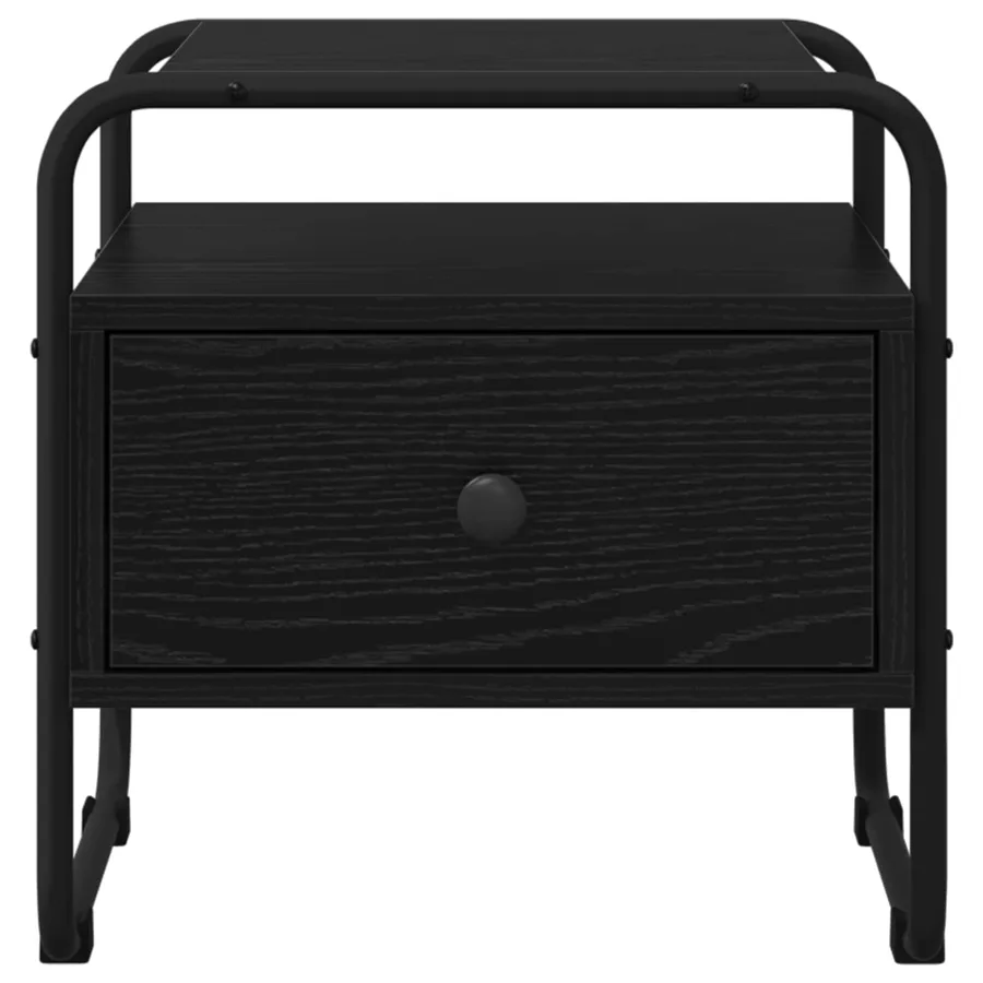 Table de chevet Chêne noir Bois d'ingénierie - 5