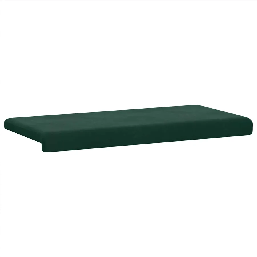 Coussin de banc Velours (V) Vert foncé Profondeur 35 cm - 5