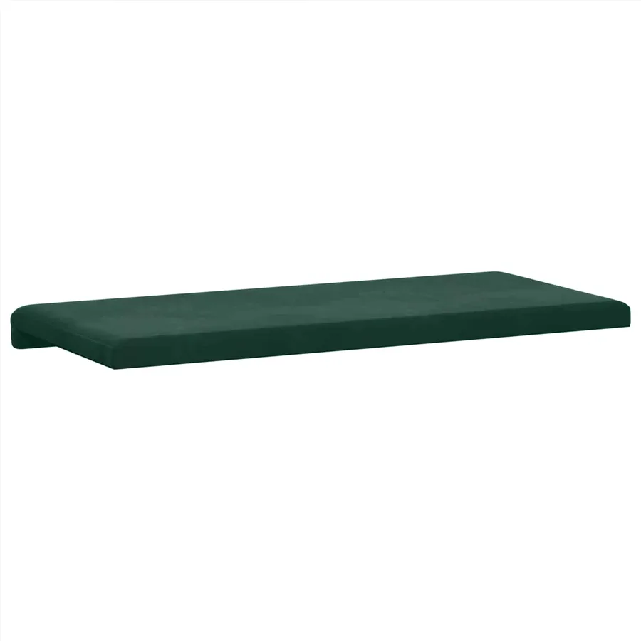 Coussin de banc Velours (V) Vert foncé Profondeur 35 cm - 7