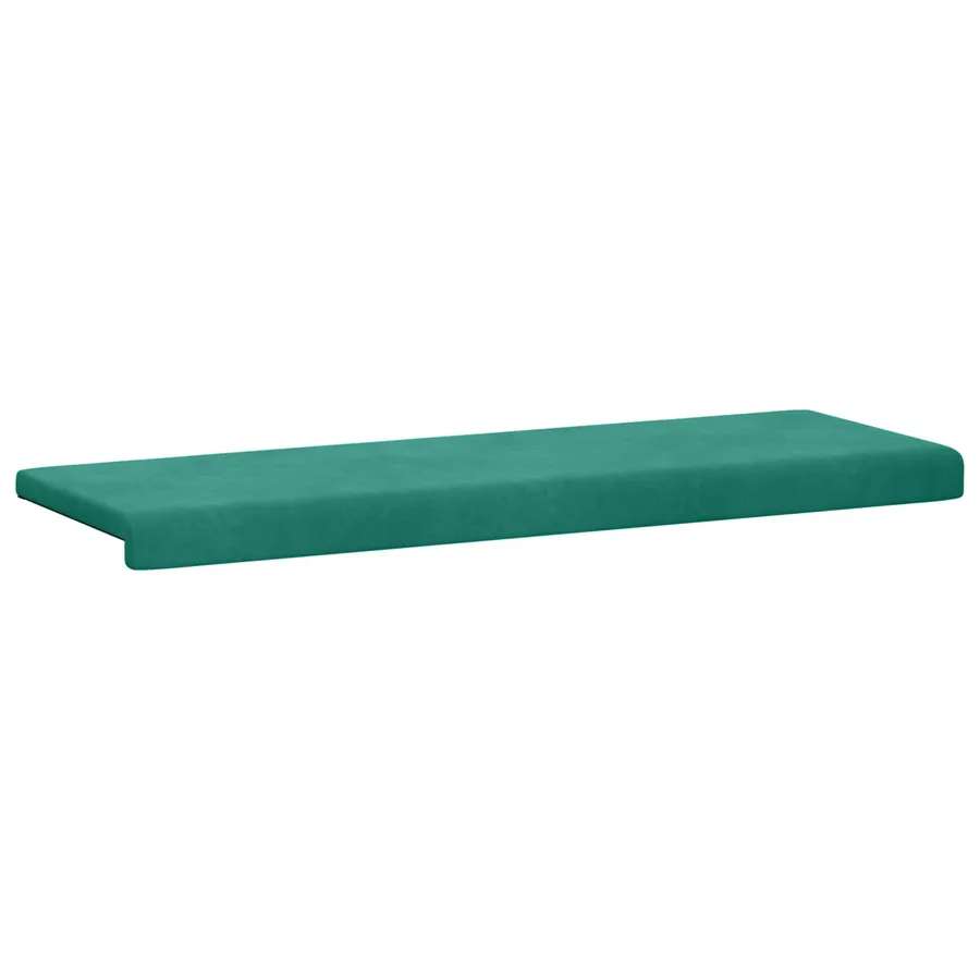 Coussin de banc Velours (V) Turquoise Profondeur 35 cm - 5