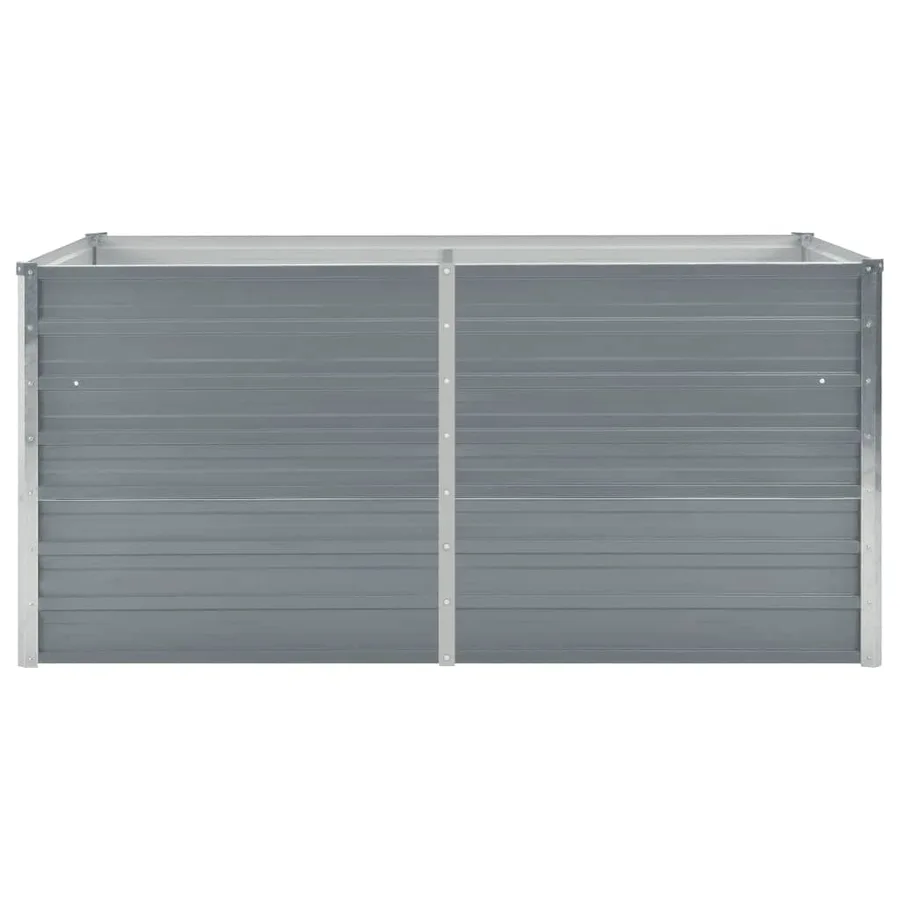 Jardinière 160 x 80 x 77 cm Gris Acier galvanisé - 3