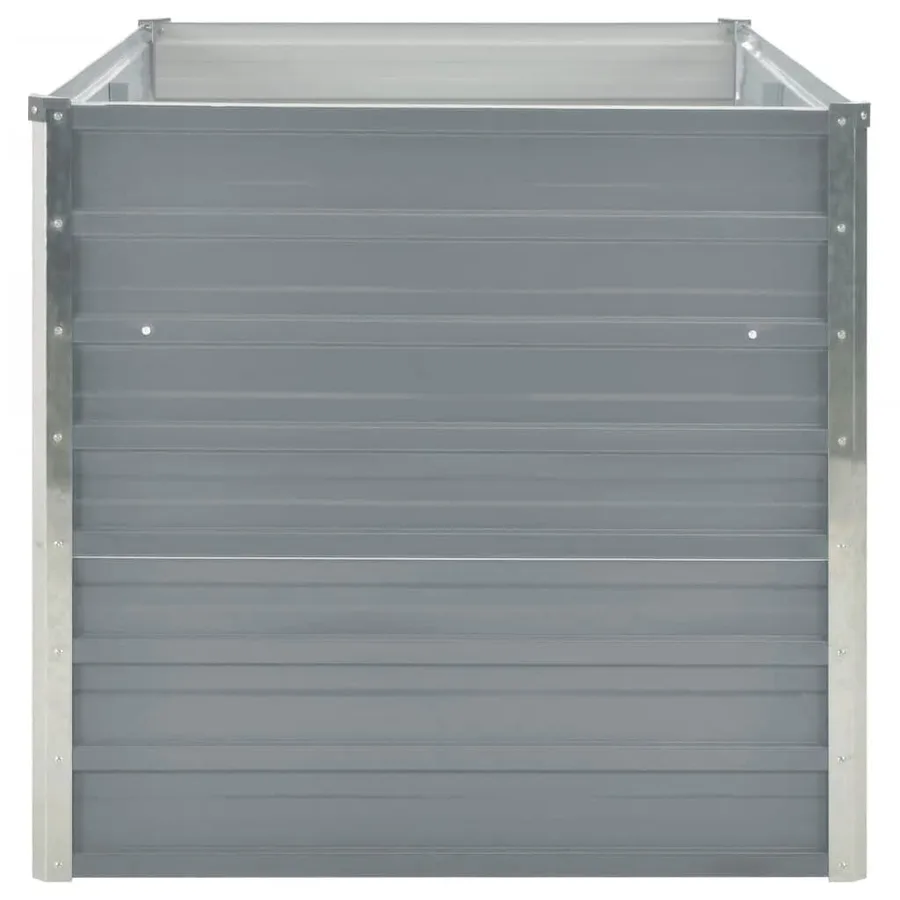 Jardinière 160 x 80 x 77 cm Gris Acier galvanisé - 4