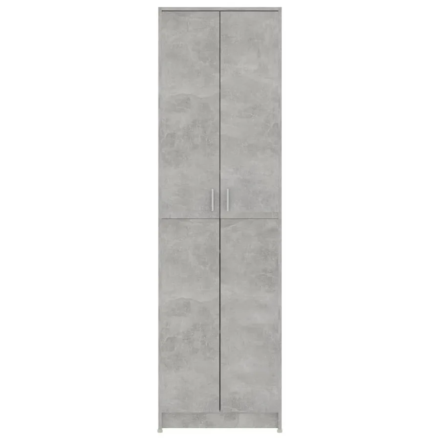 Garde-robe de couloir Gris béton 55x25x189 cm Bois d'ingénierie - 7