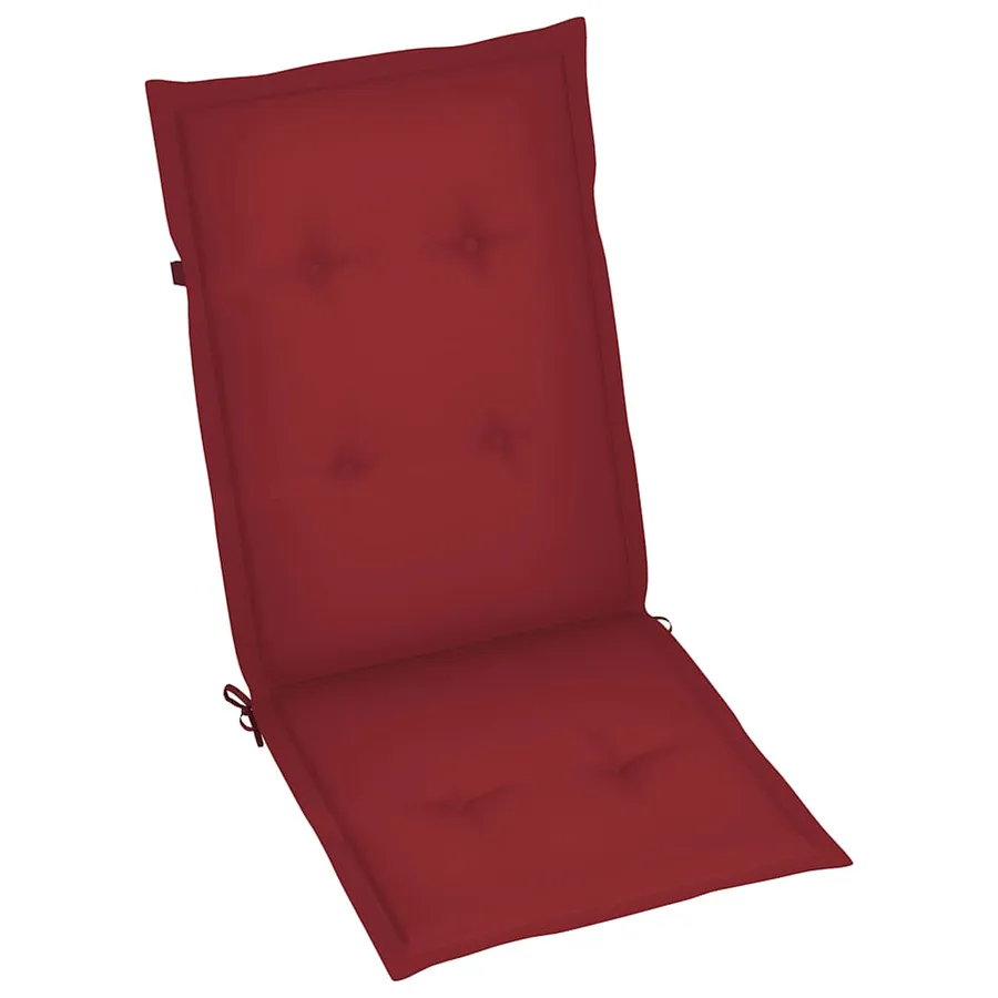 Chaises inclinables de jardin lot de 4 et coussins Bois acacia - 7