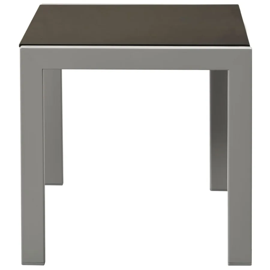 Chaises longues lot de 2 avec table acier et textilène noir - 5