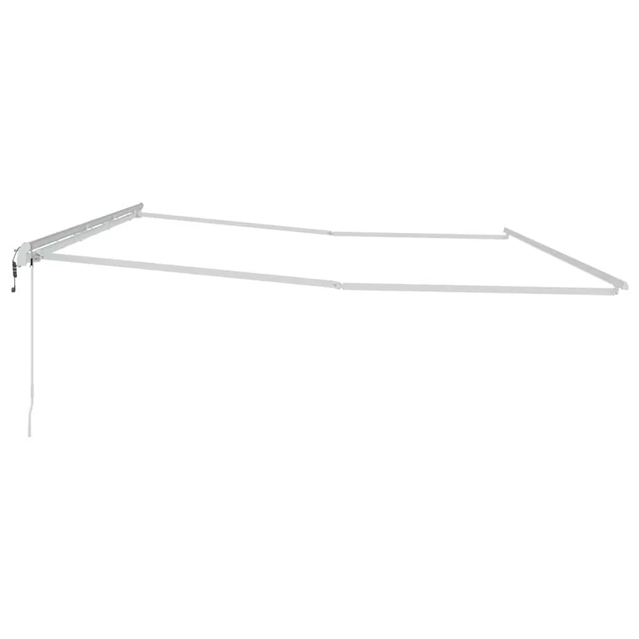 Cadre d'auvent Blanc 600 × 350 cm Aluminium - 5