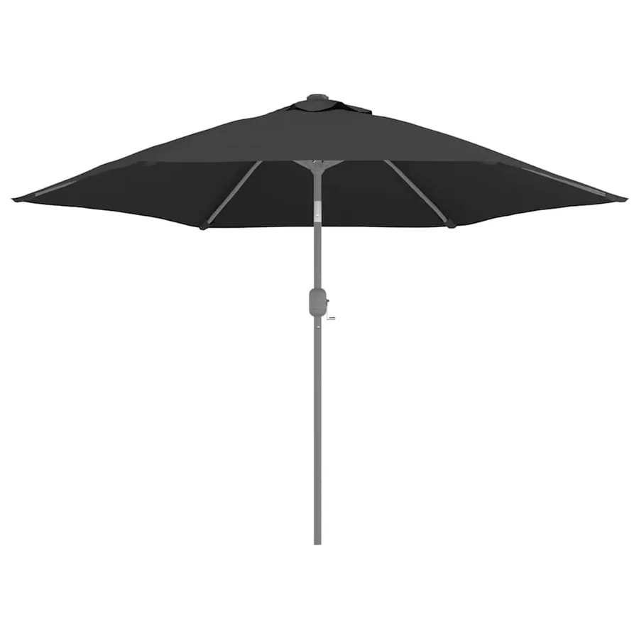 Tissu de remplacement pour parasol d'extérieur Anthracite 300cm - 4