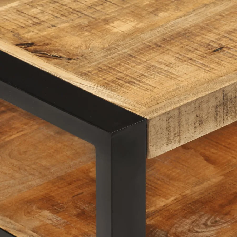 Table basse 120x55x40 cm Bois de manguier massif - 4