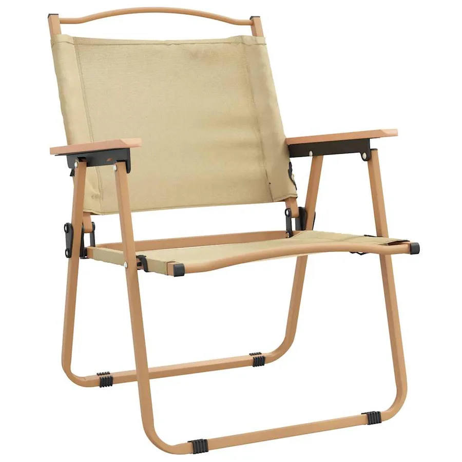 Chaises de camping lot de 2 Beige 54x55x78 cm Tissu Oxford - 3