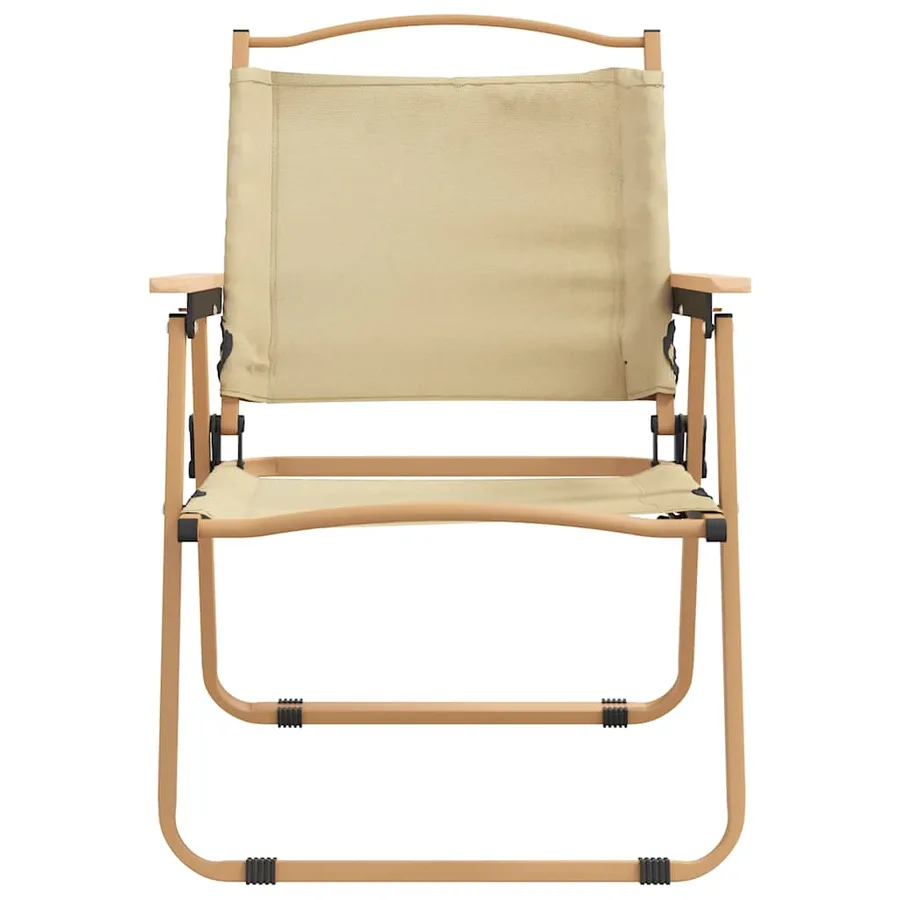 Chaises de camping lot de 2 Beige 54x55x78 cm Tissu Oxford - 4