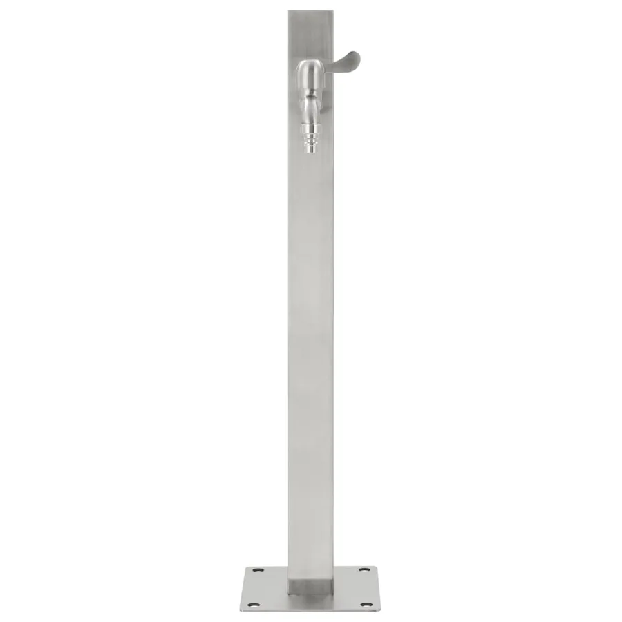 Colonne à eau de jardin carrée Acier inoxydable 65 cm - 4